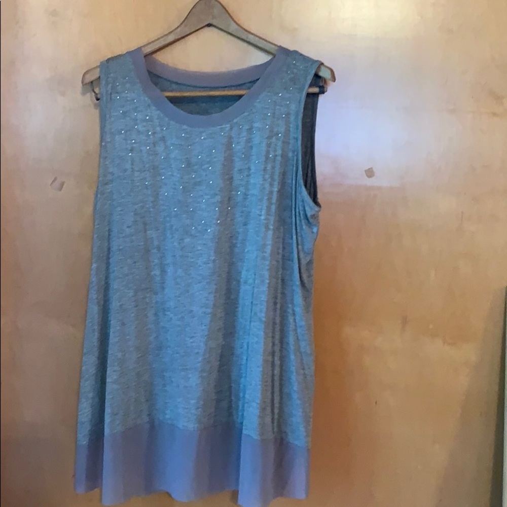 Funky tank blouse grey